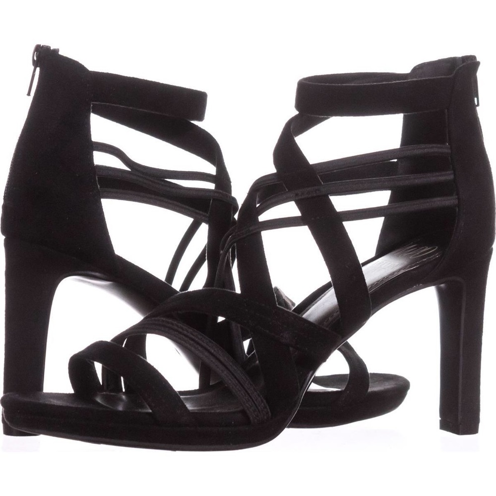 Black Strappy Dress Heels